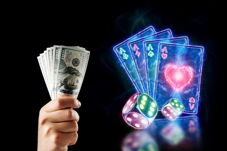 Live dealer dealing cards at Lightning Baccarat table